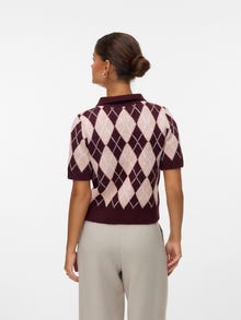 Vero Moda VMSALLY Πλεκτή ζακέτα -Burgundy - 10340476