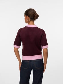 Vero Moda VMSALLY Strikket cardigan -Burgundy - 10340476