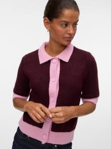 Vero Moda VMSALLY Strikket cardigan -Burgundy - 10340476