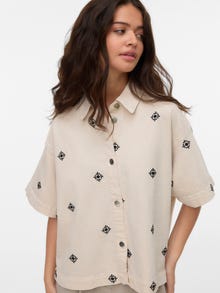 Vero Moda VMTHEA Farmerszoknya -Ecru - 10340561