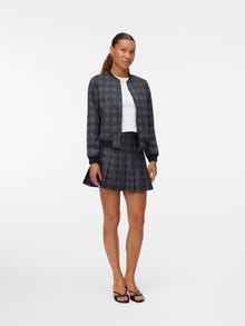 Vero Moda VMPIPER Mittlere Taille Kurzer Rock -Dark Grey Melange - 10340663