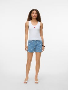 Vero Moda SNHEART Camisetas de tirantes -Bright White - 10340804