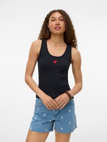 Vero Moda SNHEART Camisetas de tirantes -Black - 10340804