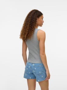 Vero Moda SNHEART Tank-Top -Light Grey Melange - 10340804