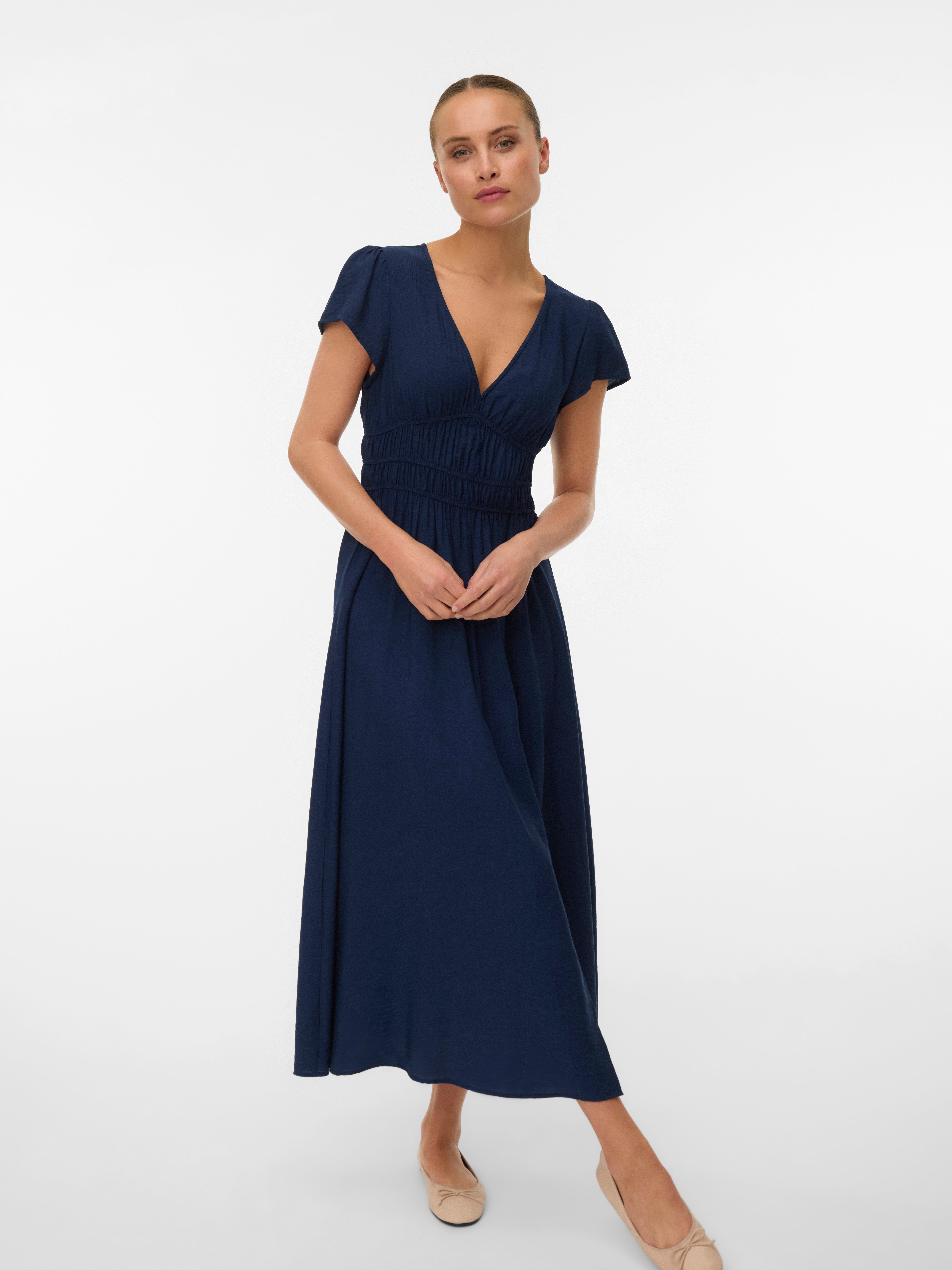 vero moda navy blue dress VERO MODA Evening Dress 'VMEASY JOY' in Navy