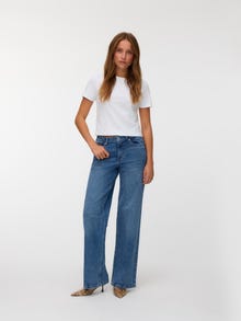 Vero Moda VMMIRA Srednje visoki Kavbojke -Medium Blue Denim - 10341142