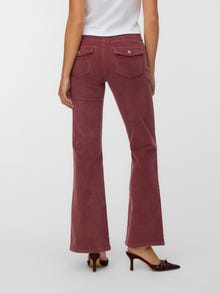 Vero Moda VMSIGI Nízký pas Kalhoty -Rose Brown - 10341150
