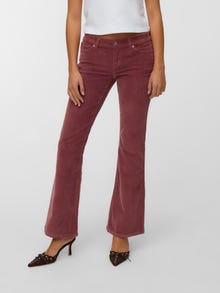 Vero Moda VMSIGI Nízký pas Kalhoty -Rose Brown - 10341150