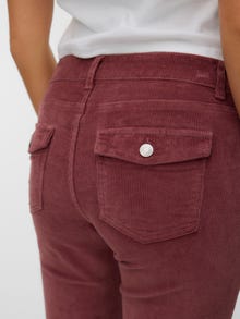 Vero Moda VMSIGI Nízký pas Kalhoty -Rose Brown - 10341150
