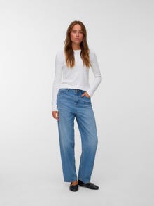 Vero Moda VMBILLIE Visok uspon Bačva stane Traperice -Medium Blue Denim - 10341198
