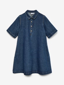 Vero Moda VMOCINA Midikleid -Medium Blue Denim - 10341239