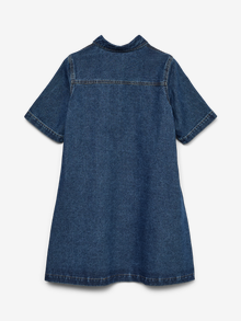 Vero Moda VMOCINA Midikleid -Medium Blue Denim - 10341239
