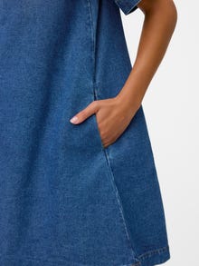 Vero Moda VMOCINA Obleka srednje dolžine -Medium Blue Denim - 10341239