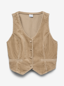 Vero Moda VMSHELLY Tailored Waistcoat -Silver Mink - 10341244