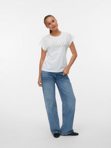 Vero Moda VMLIZA Tričko -Bright White - 10341269