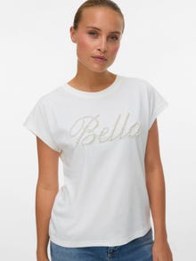 Vero Moda VMLIZA Tričko -Bright White - 10341269
