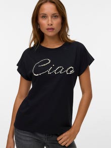 Vero Moda VMLIZA T-shirt -Black - 10341269