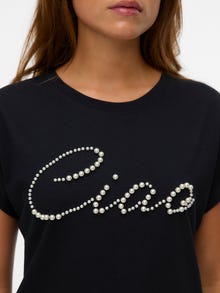 Vero Moda VMLIZA T-shirt -Black - 10341269