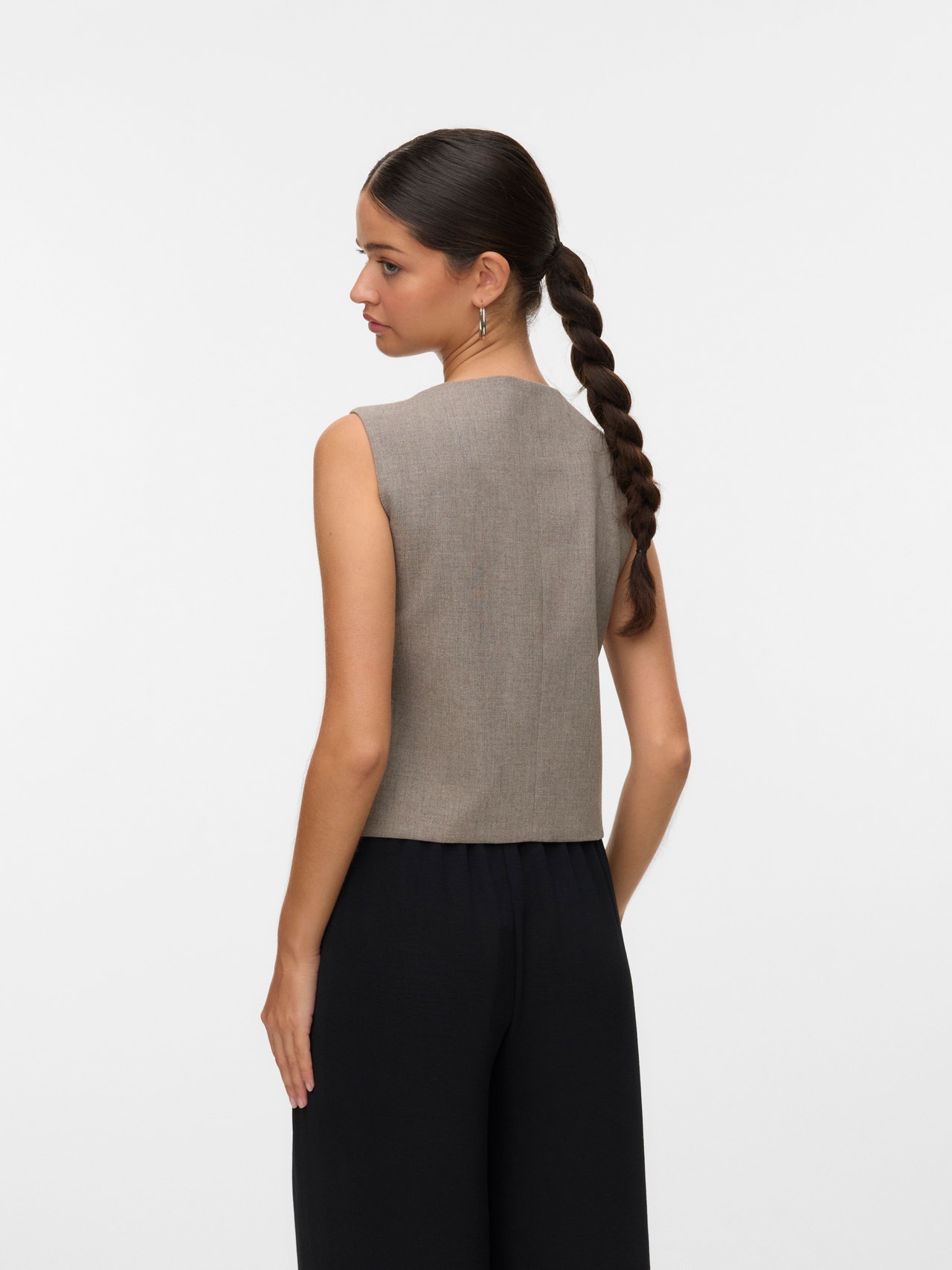 VERO MODA Vmjessie Short Waistcoat Angry Ladies Cardigan, Tigers Eye VERO MODA Vmjessie Short Waistcoat Angry Ladies Cardigan, Tigers Eye