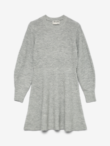 Vero Moda AWANGALINA Kurzes Kleid -Light Grey Melange - 10341357