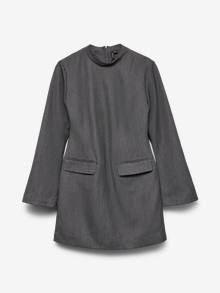 Vero Moda VMNEOMI Kort klänning -Dark Grey Melange - 10341421