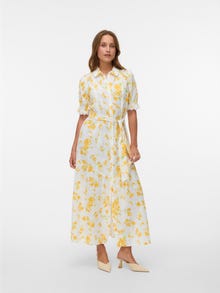 Vero Moda Tavapärane lõige Särgikrae Pikk kleit -Snow White - 10341473