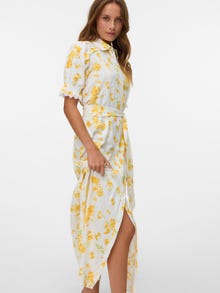 Vero Moda Tavapärane lõige Särgikrae Pikk kleit -Snow White - 10341473