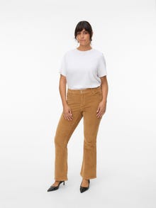 Vero Moda VMCSIRI Mid rise Bukser -Tobacco Brown - 10341706