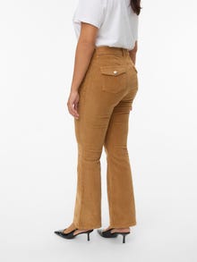 Vero Moda VMCSIRI Mid rise Broek -Tobacco Brown - 10341706
