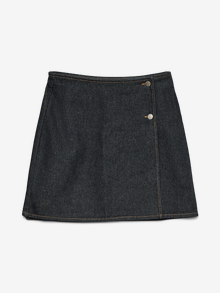 Vero Moda VMSUMMER Taille haute Jupe courte -Dark Blue Denim - 10341712