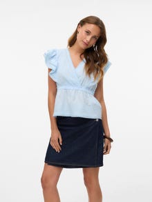 Vero Moda VMSUMMER Taille haute Jupe courte -Dark Blue Denim - 10341712