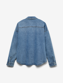 Vero Moda VMPIXIE Denim overhemd -Medium Blue Denim - 10341730
