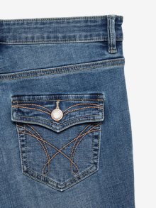 Vero Moda VMCAMILLE Nízke sedlo Rozšírený strih Džínsy -Medium Blue Denim - 10341818