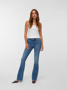 Vero Moda Alt laienev lõige Teksad -Medium Grey Denim - 10341820