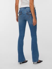 Vero Moda VMCAMILLE Low rise Flared fit Jeans -Medium Grey Denim - 10341820