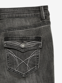 Vero Moda VMFLASH Mid rise Skinny Fit Jeans -Medium Grey Denim - 10341822
