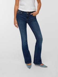Vero Moda VMFLASH Střední pas Skinny Fit Džíny -Medium Grey Denim - 10341822