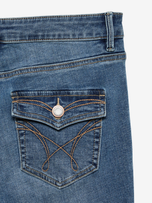 Vero Moda VMFLASH Mid rise Στενή εφαρμογή Τζιν -Medium Blue Denim - 10341823
