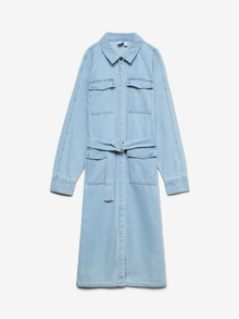 Vero Moda VMLINEA Robe longue -Light Blue Denim - 10341882