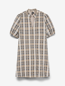 Vero Moda VMMALI Kort klänning -Pumice Stone - 10341897