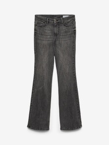 Vero Moda VMFLASH Vita media Flared Fit Jeans -Dark Grey Denim - 10342009
