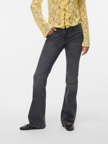 Vero Moda VMFLASH Taille moyenne Flared Fit Jeans -Dark Grey Denim - 10342009