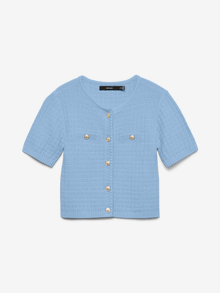 Vero Moda VMHARVA Dzianinowy kardigan -Chambray Blue - 10342037