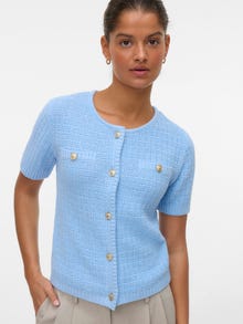 Vero Moda VMHARVA Dzianinowy kardigan -Chambray Blue - 10342037