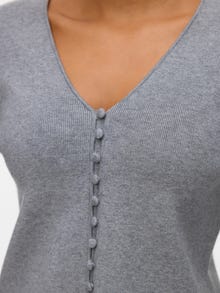 Vero Moda AWHANNA Gebreid vest -Medium Grey Melange - 10342206