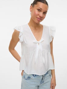 Vero Moda VMFLORA Top -Snow White - 10342303