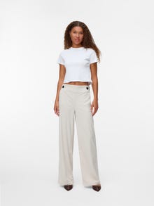 Vero Moda VMVILJA Trousers -Pumice Stone - 10342853