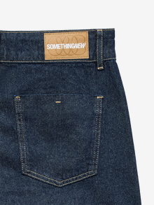 Vero Moda SNRANCY Střední pas Wide Leg Fit Džíny -Dark Blue Denim - 10343092
