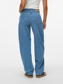 Vero Moda Kõrge vöökohaga lõige Teksad -Light Blue Denim - 10343093