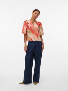 Vero Moda VMTYRA Top -Coral Almond - 10343334